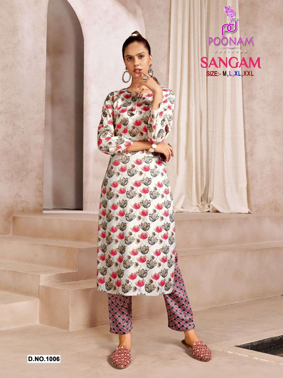 Poonam Designer smit Creation Original Capsule Print Kurti With Pant On Wholesale
