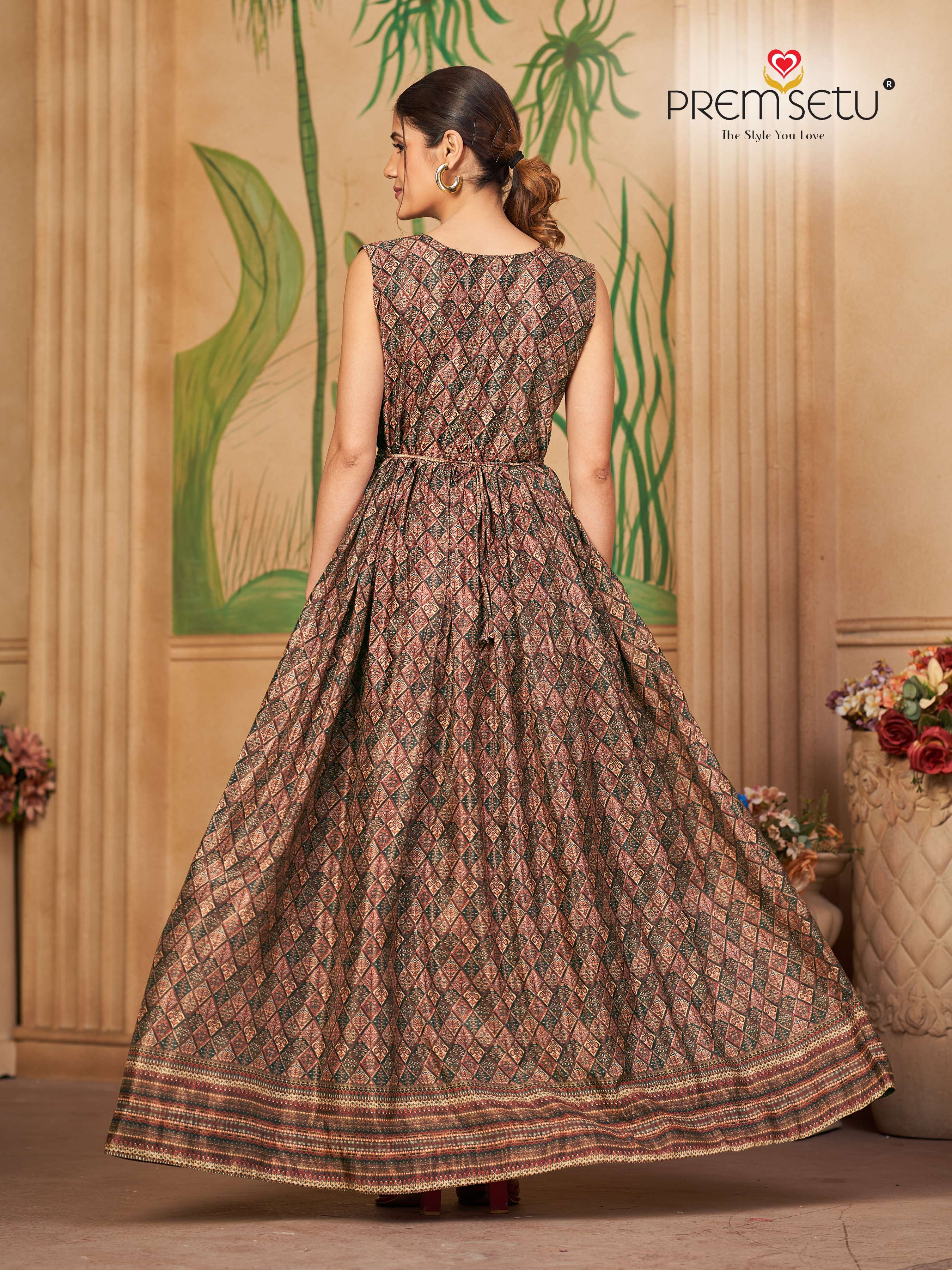 Huge Chinon Collection O f Gown In Wholesale with Beautiful Prints