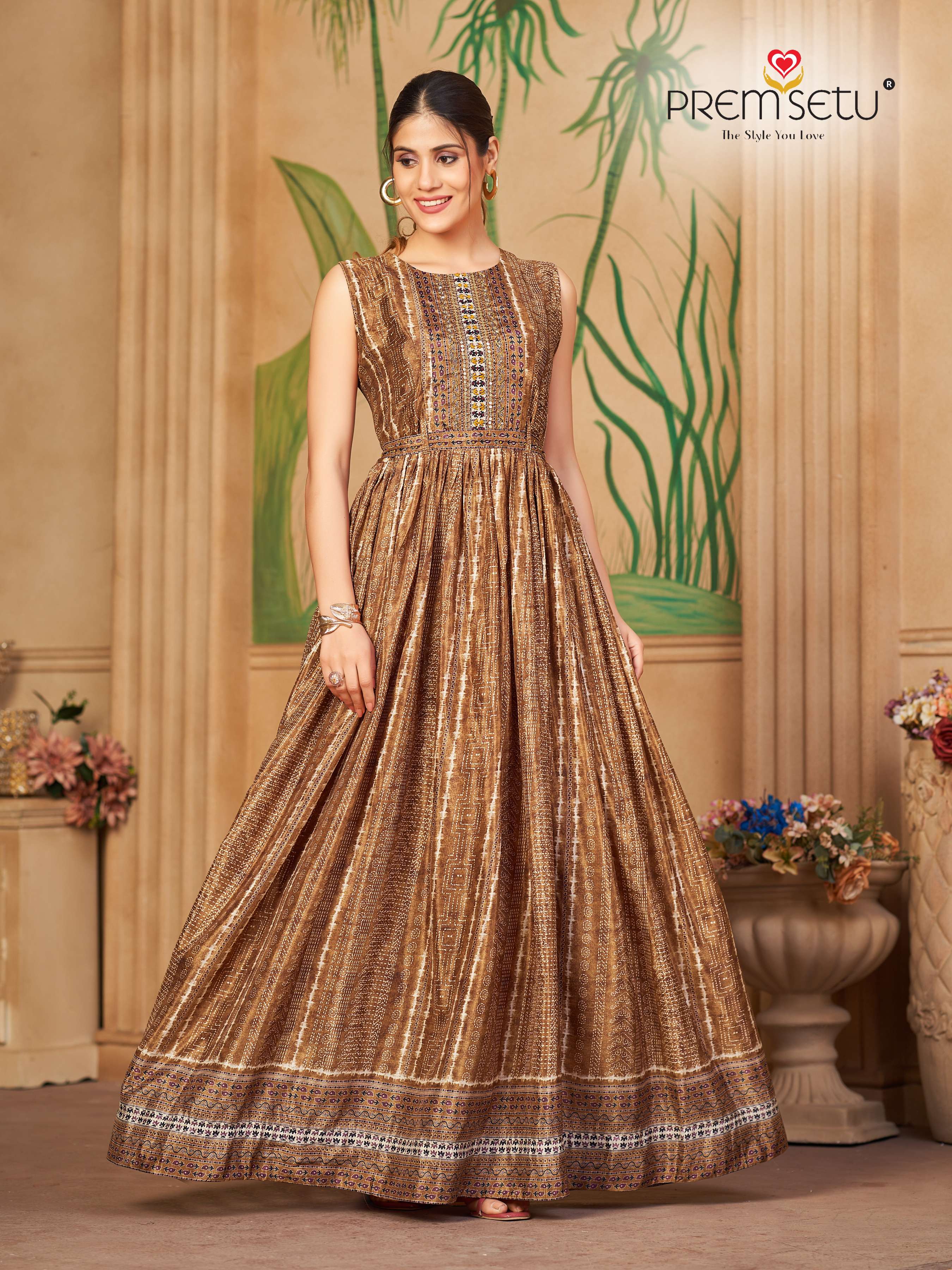 Huge Chinon Collection O f Gown In Wholesale with Beautiful Prints