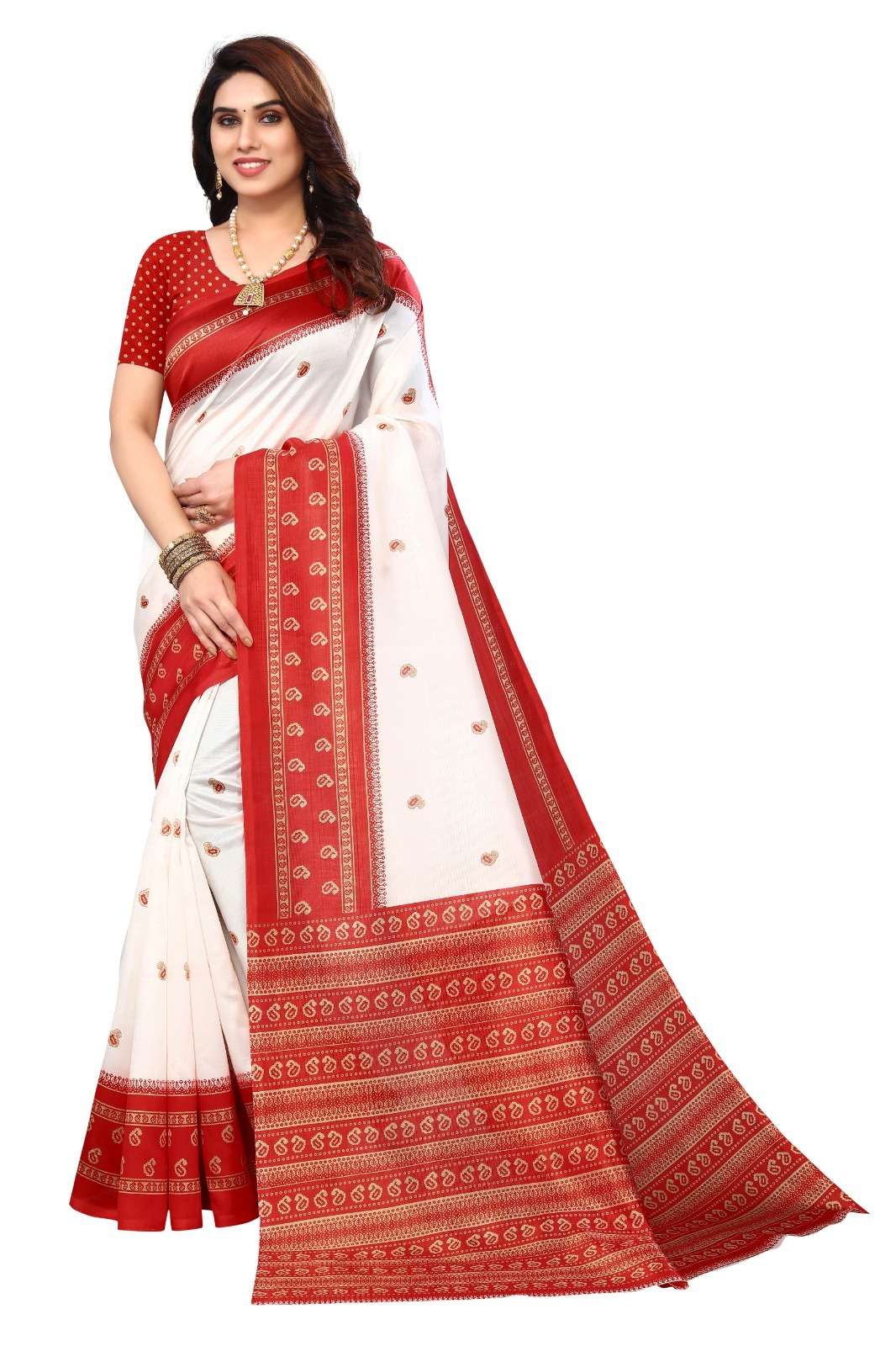 Printed Art Silk 14 Casual Silk Saree On Wholesale