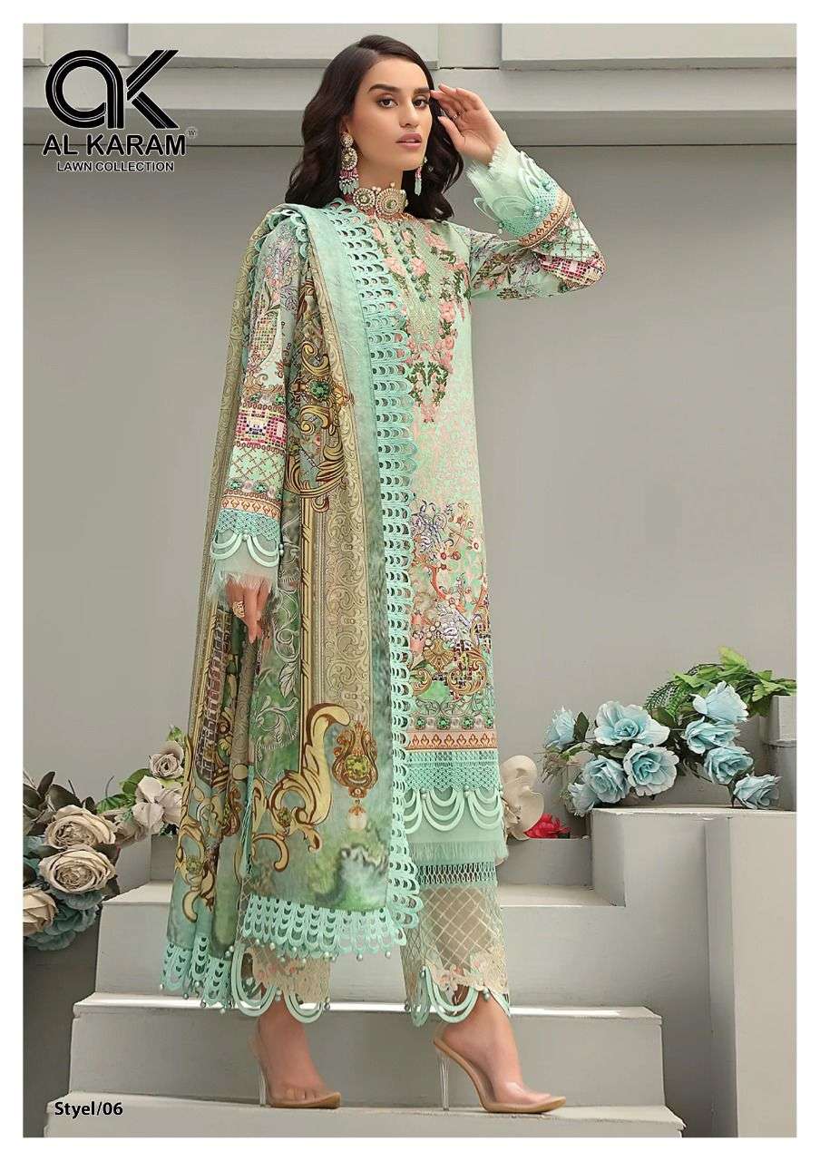 Queen court al karam lawn suit