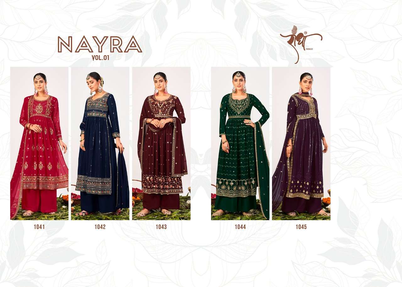 Radha Nayra Vol 1 Exclusive Designer Salwar Suit Collection Top Bottom With Dupatta On Wholesale