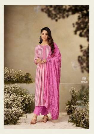 Radhika Azara Blossom Vol 12 Blossom Cotton Printed & Embroidery Work On Wholesale
