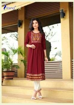 Rangjyot Mariya 3 Classic Wear Kurti With Pant Collection On Wholesale