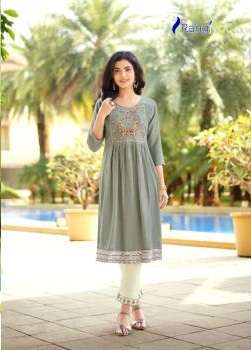 Rangjyot Mariya 3 Classic Wear Kurti With Pant Collection On Wholesale