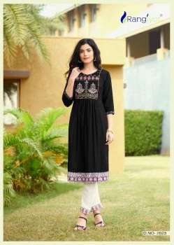 Rangjyot Mariya 3 Classic Wear Kurti With Pant Collection On Wholesale