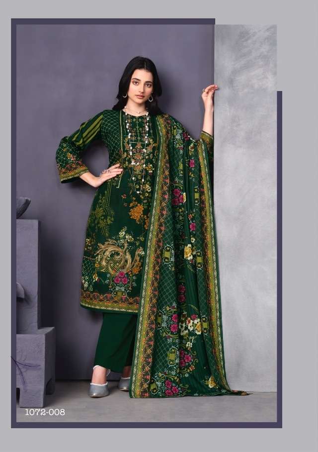 Romani Mareena Vol 9 Pure Soft Cotton Print With Embroidery Dress Materials On Wholesale