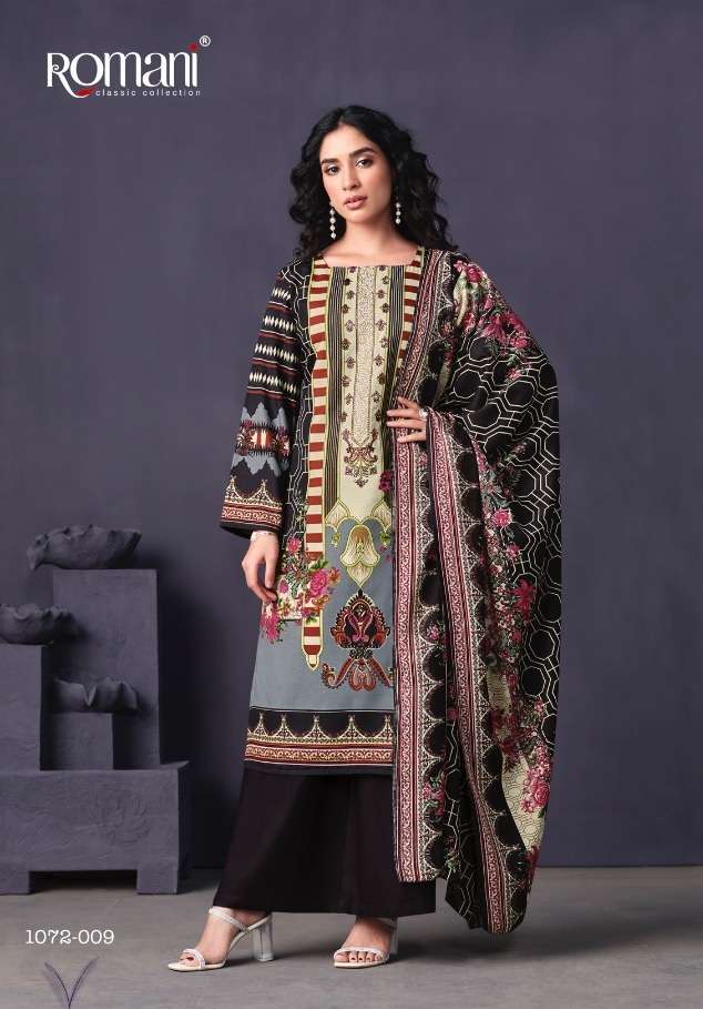 Romani Mareena Vol 9 Pure Soft Cotton Print With Embroidery Dress Materials On Wholesale