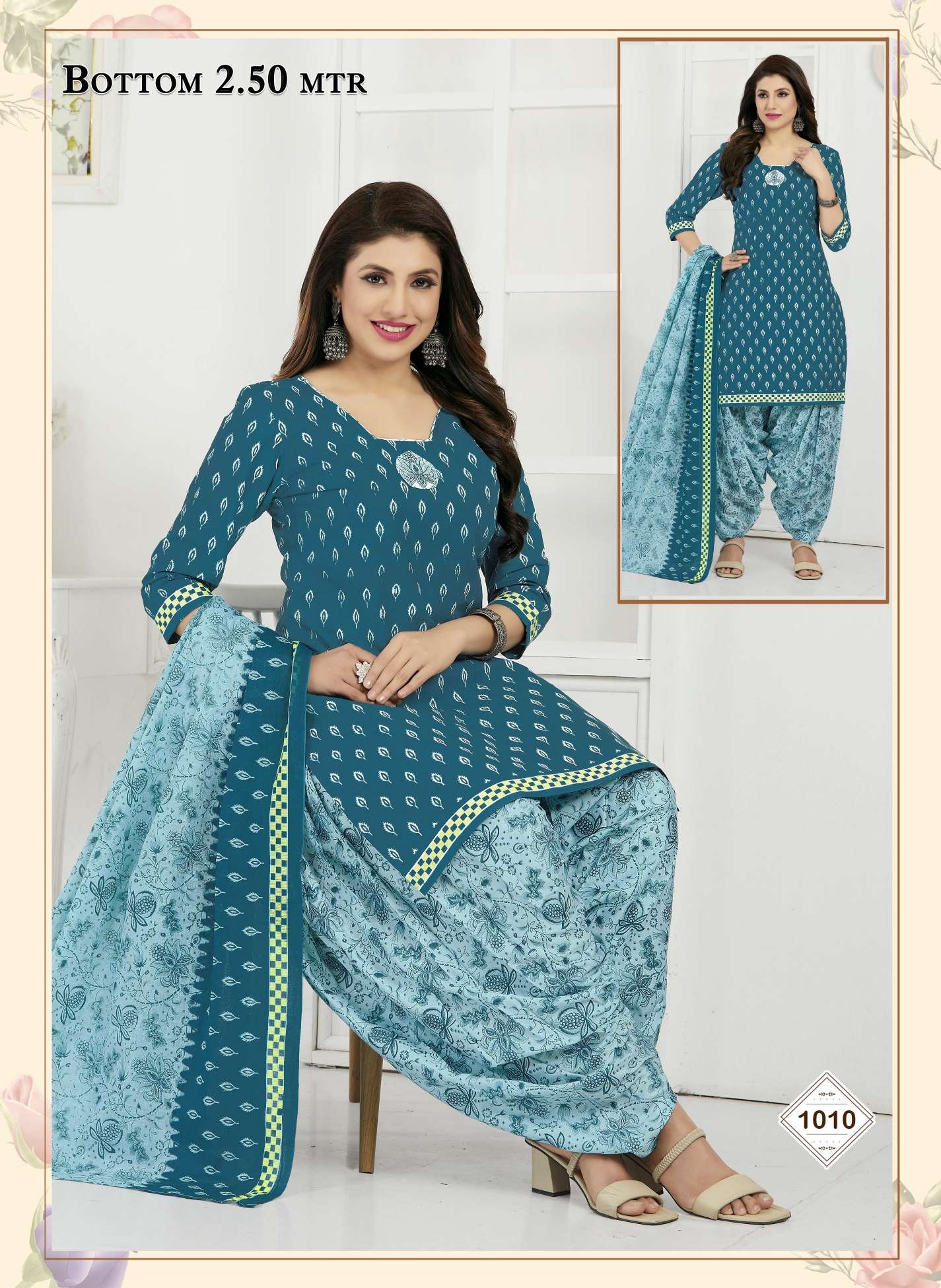Saanvi Sandhya Vol 1 Pure Cotton Unstitched Dress Materials On Wholesale 