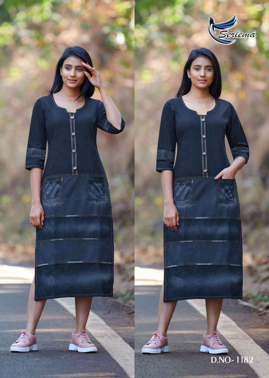 Serimea Kumb Capture 4 Pure Cotton Denim Western Fashion On Wholesale