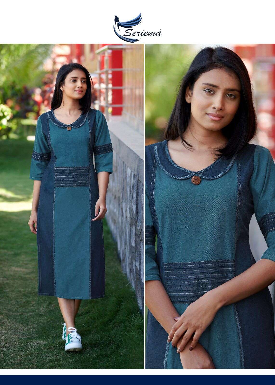 Serimea Kumb Capture 4 Pure Cotton Denim Western Fashion On Wholesale