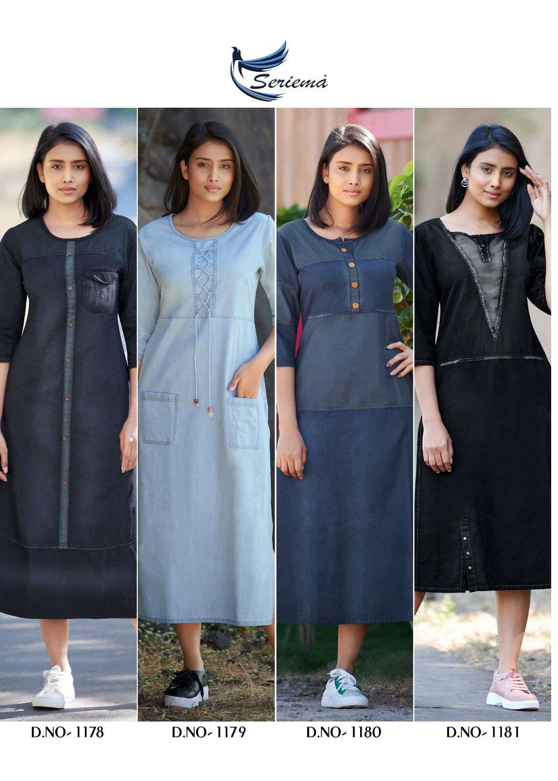 Serimea Kumb Capture 4 Pure Cotton Denim Western Fashion On Wholesale