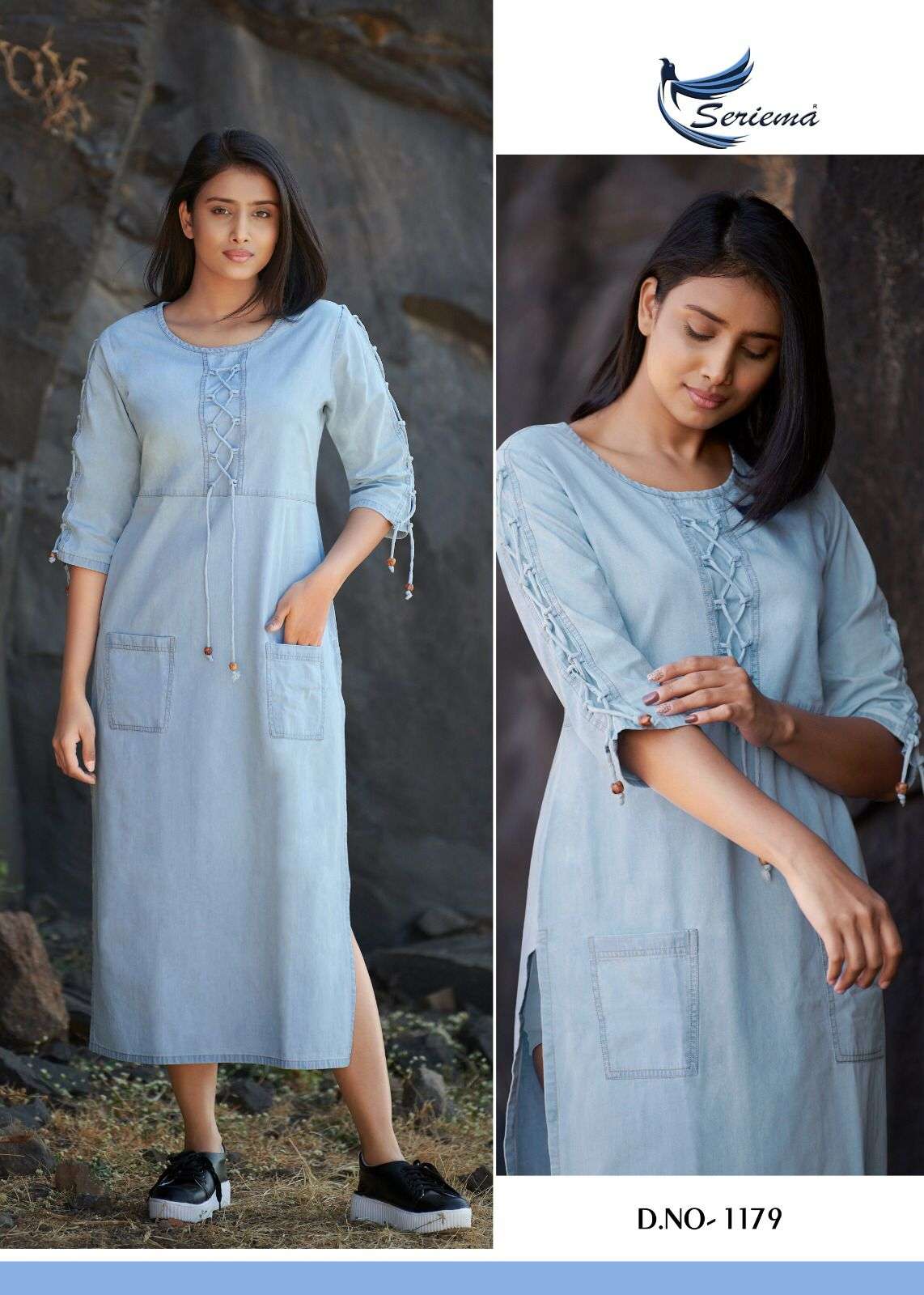 Serimea Kumb Capture 4 Pure Cotton Denim Western Fashion On Wholesale