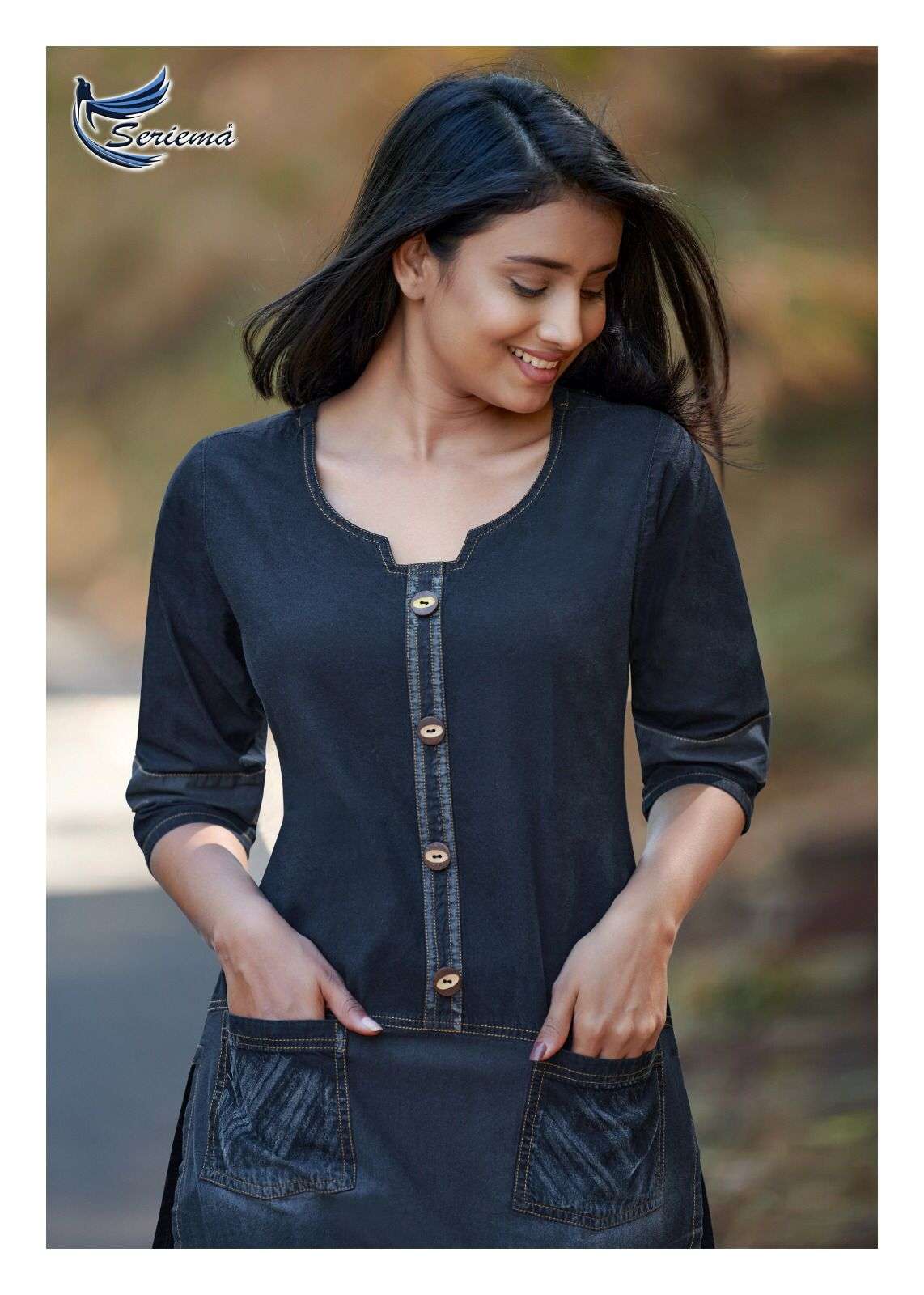 Serimea Kumb Capture 4 Pure Cotton Denim Western Fashion On Wholesale
