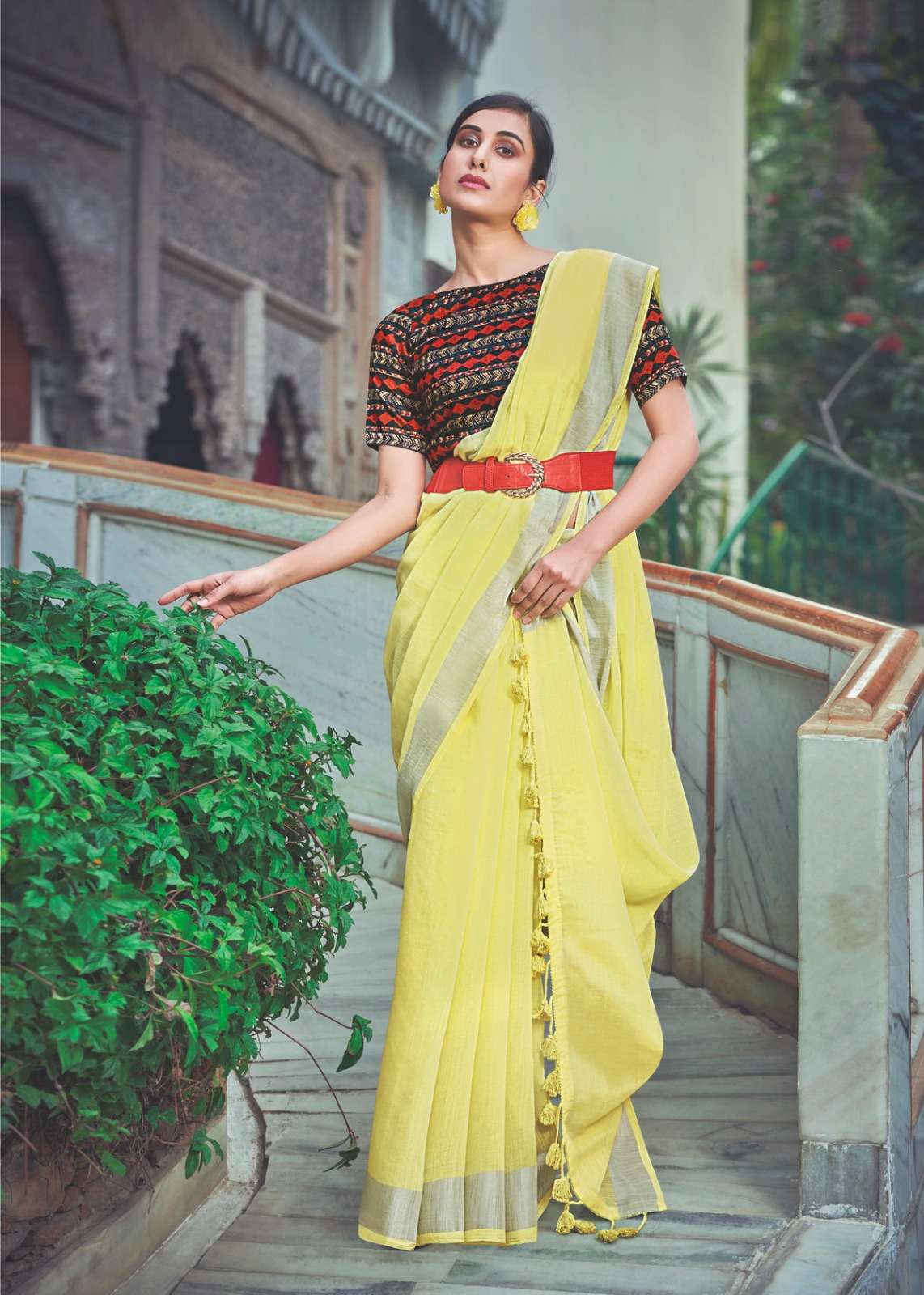 Shreyans Matkaus Cotton Fancy Cotton Saree On Wholesale
