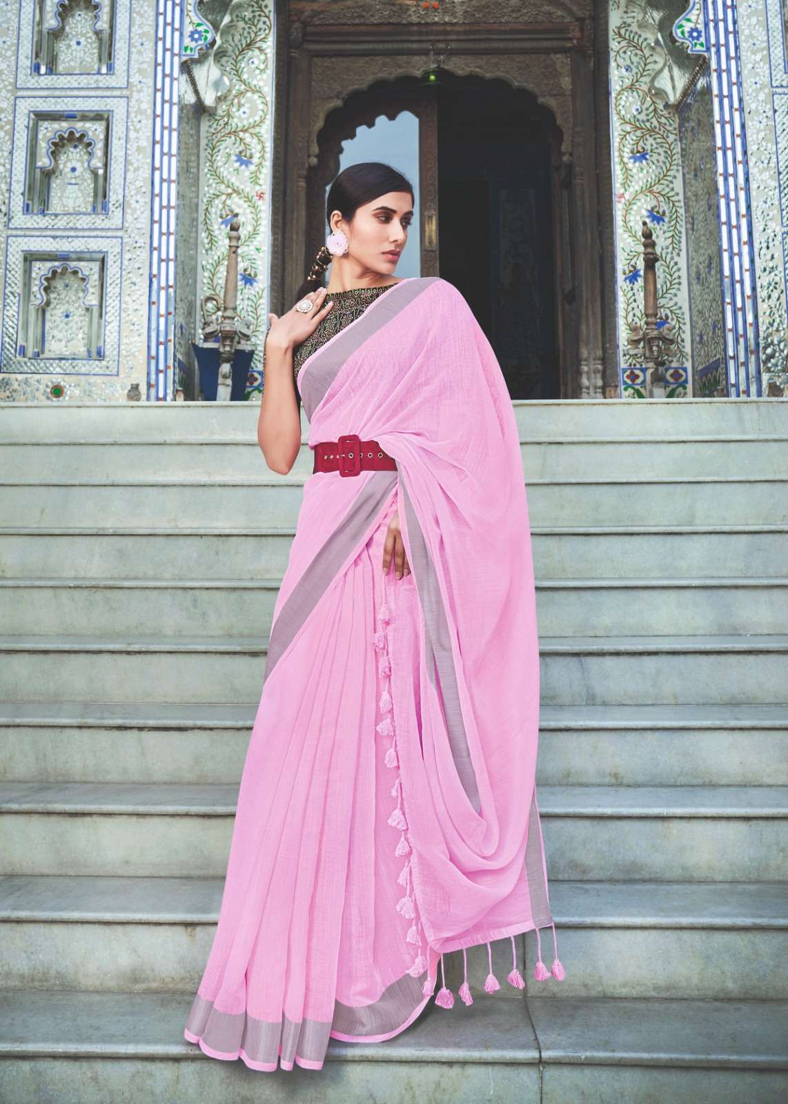 Shreyans Matkaus Cotton Fancy Cotton Saree On Wholesale