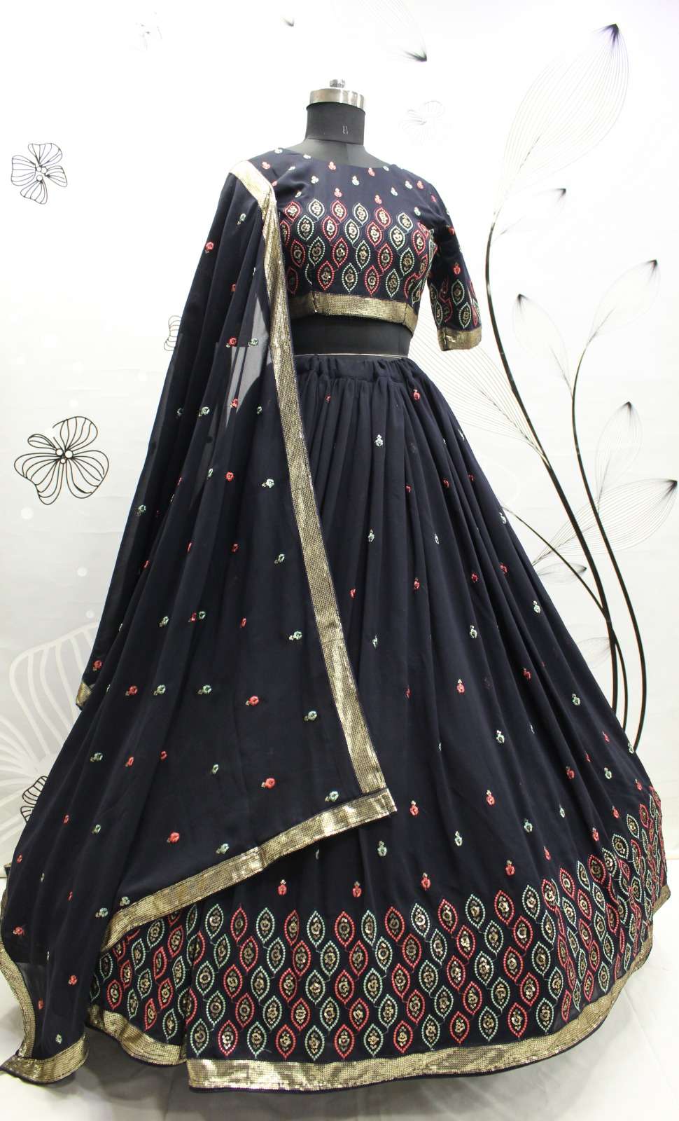 Shubhkala D.No.173 Girlish Vol 4 Semi Stitched Velvet Lehenga Choli Collection On Wholesale