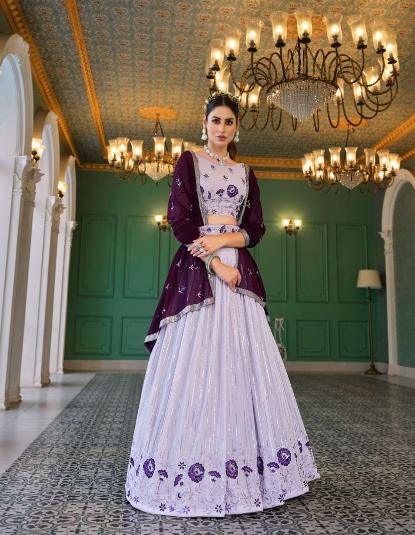 Shubhkala D.No. 171 Girlish Vol 4  Semi Stitched Velvet Lehenga Choli Collection On Wholesale