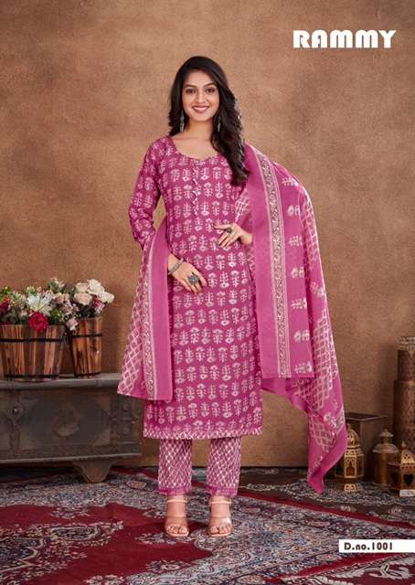 Skt Suits Rammy Soft Cotton digital Printed Suits On Wholesale