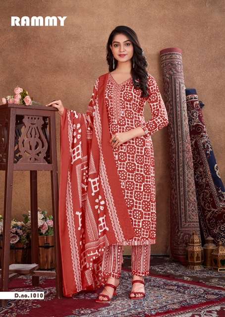 Skt Suits Rammy Soft Cotton digital Printed Suits On Wholesale