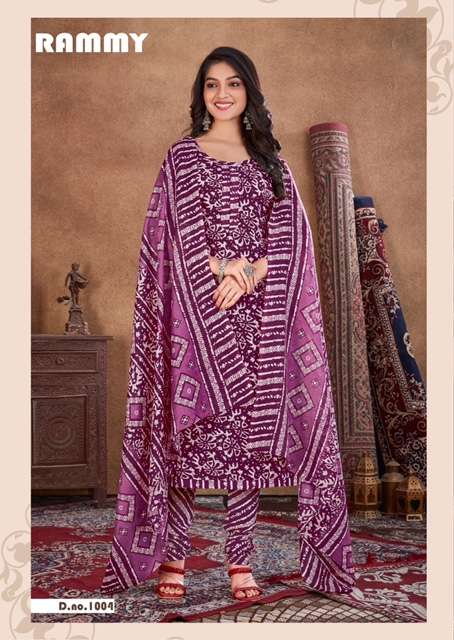 Skt Suits Rammy Soft Cotton digital Printed Suits On Wholesale