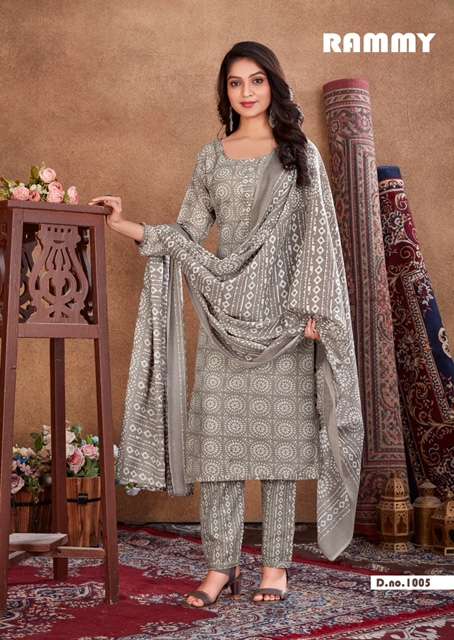 Skt Suits Rammy Soft Cotton digital Printed Suits On Wholesale