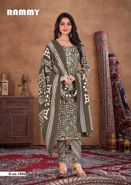 Skt Suits Rammy Soft Cotton digital Printed Suits On Wholesale