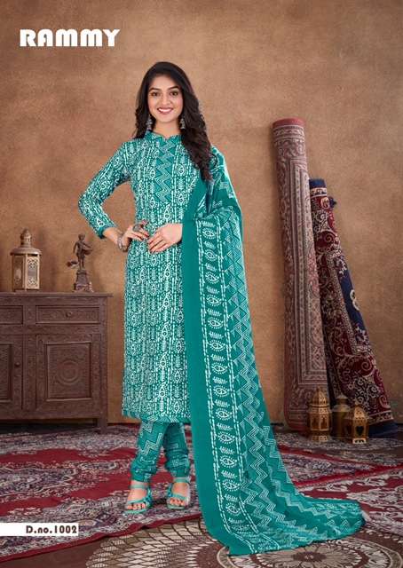 Skt Suits Rammy Soft Cotton digital Printed Suits On Wholesale