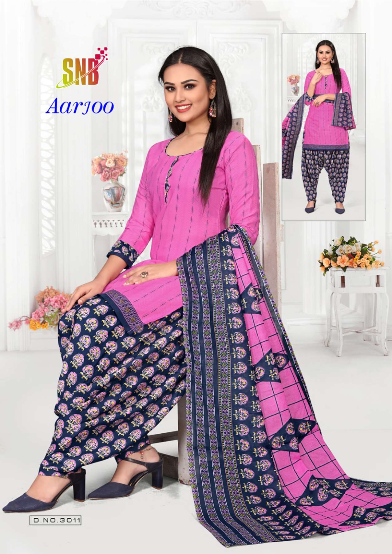 Snb Arjoo Vol-3 Indo Cotton Printed Readymade With Innerre Kurti On Wholesale
