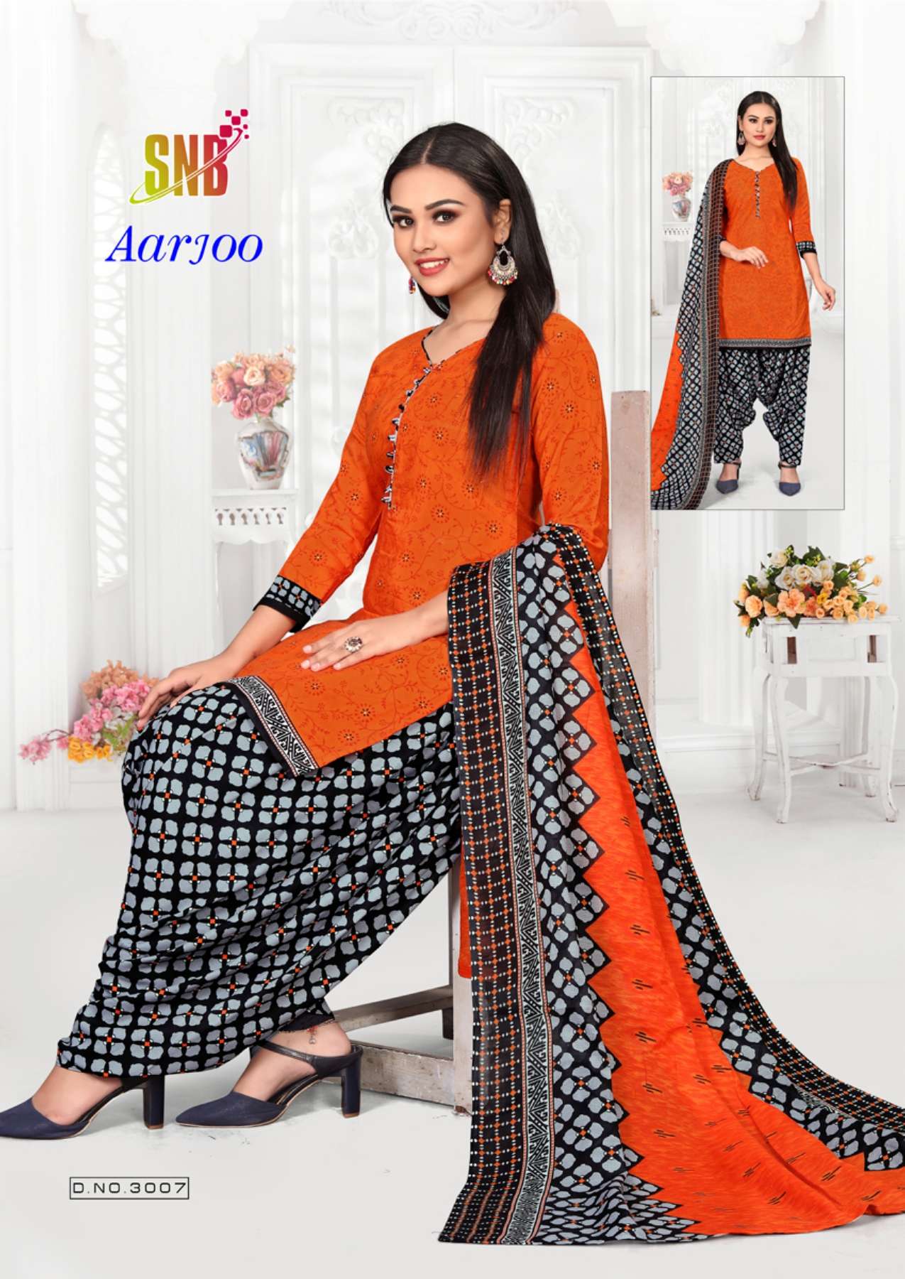 Snb Arjoo Vol-3 Indo Cotton Printed Readymade With Innerre Kurti On Wholesale