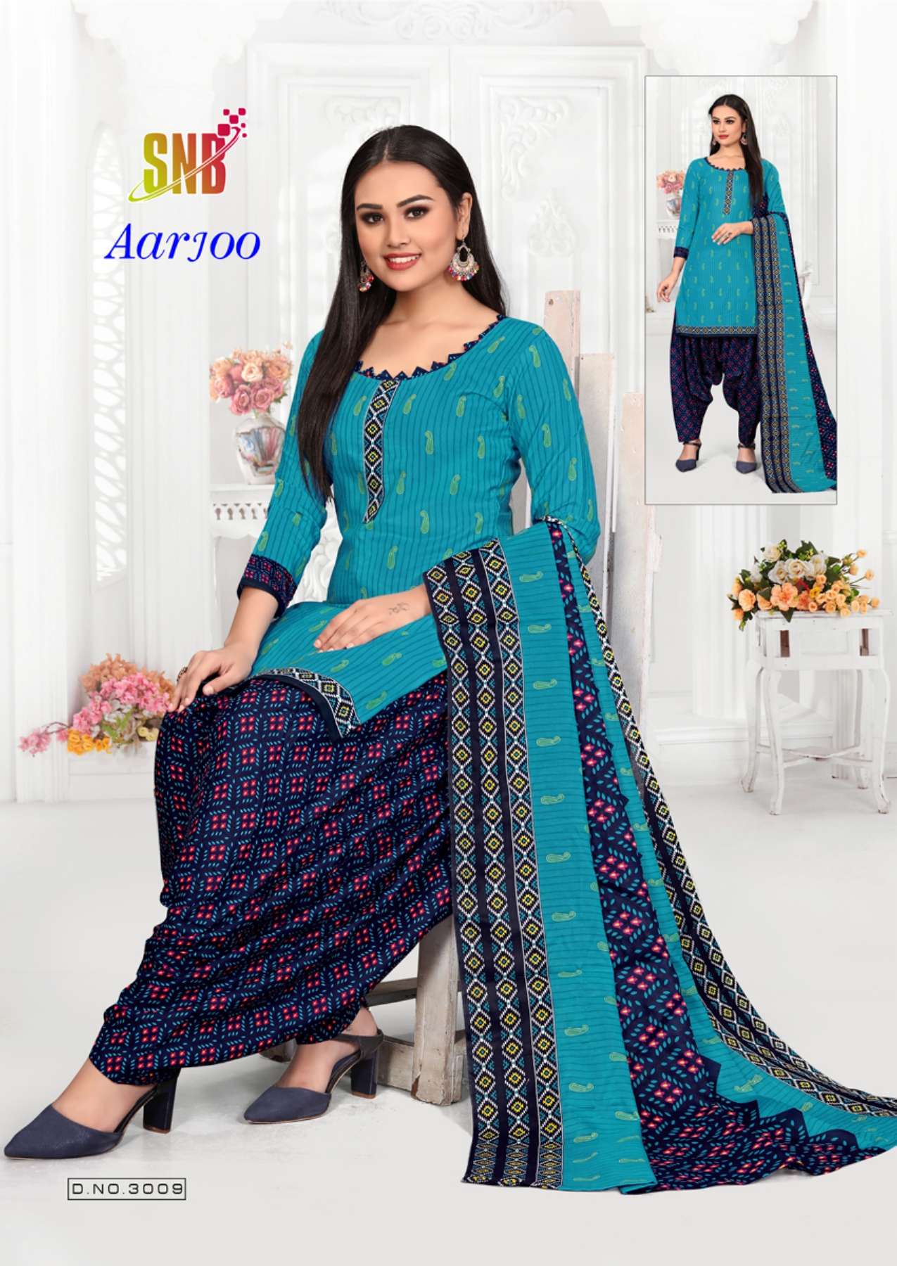 Snb Arjoo Vol-3 Indo Cotton Printed Readymade With Innerre Kurti On Wholesale