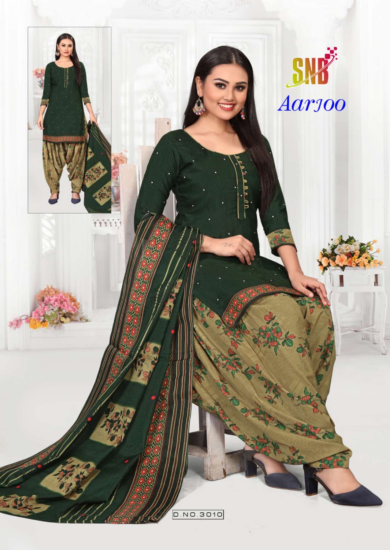 Snb Arjoo Vol-3 Indo Cotton Printed Readymade With Innerre Kurti On Wholesale