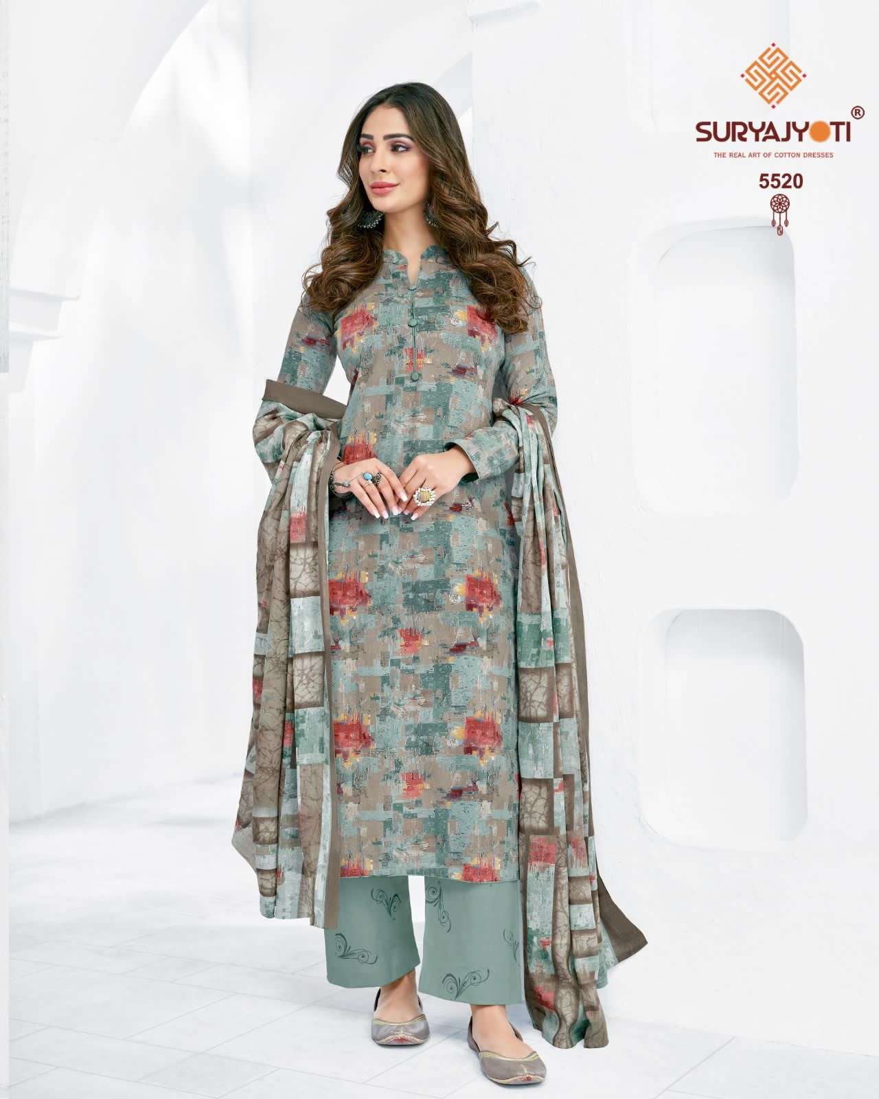 Suryajyoti Vol 55 Trendy Pure Cotton Print Top Bottom With Dupatta On Wholesale