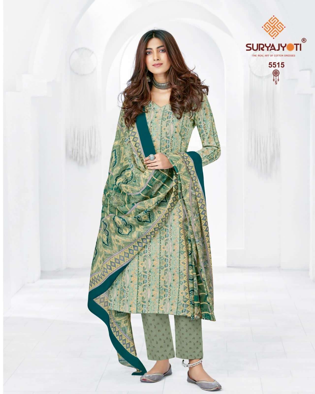 Suryajyoti Vol 55 Trendy Pure Cotton Print Top Bottom With Dupatta On Wholesale