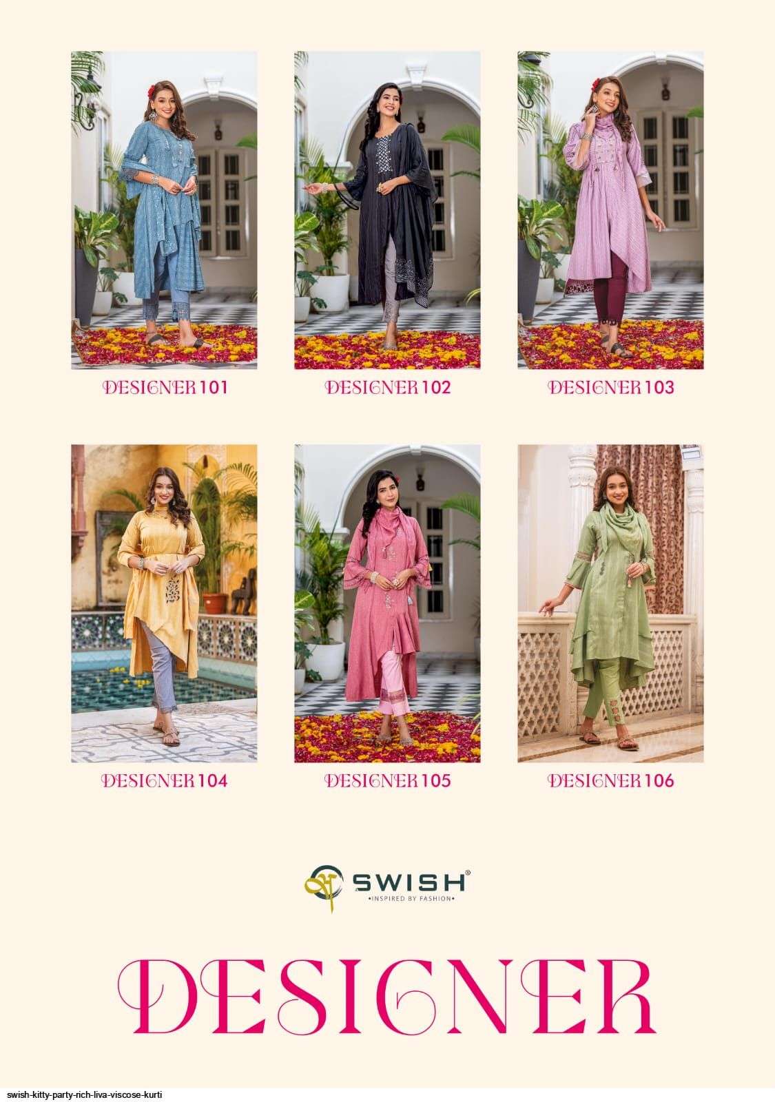 Swish Kitty Party Rich Liva Viscose Kurti For Wedding Function On Wholesale