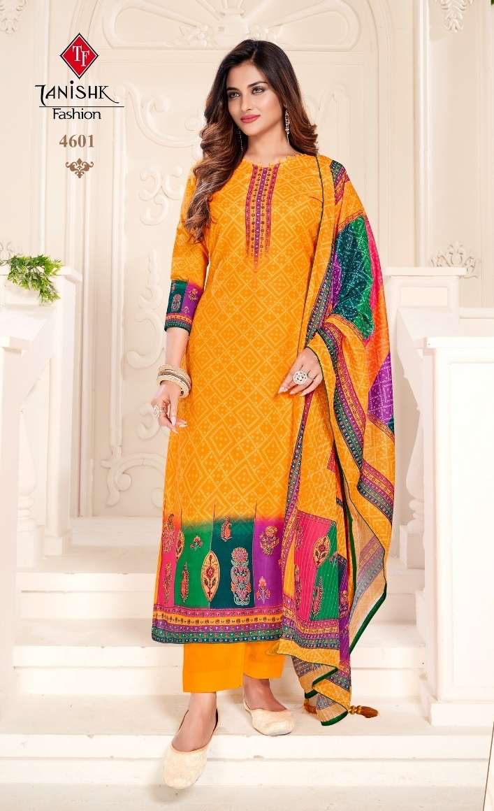 Tanishq Fashion Ek Punjabi Kudi Pure Muslin Digital Print With Crochet Work Dupatta On Wholesale