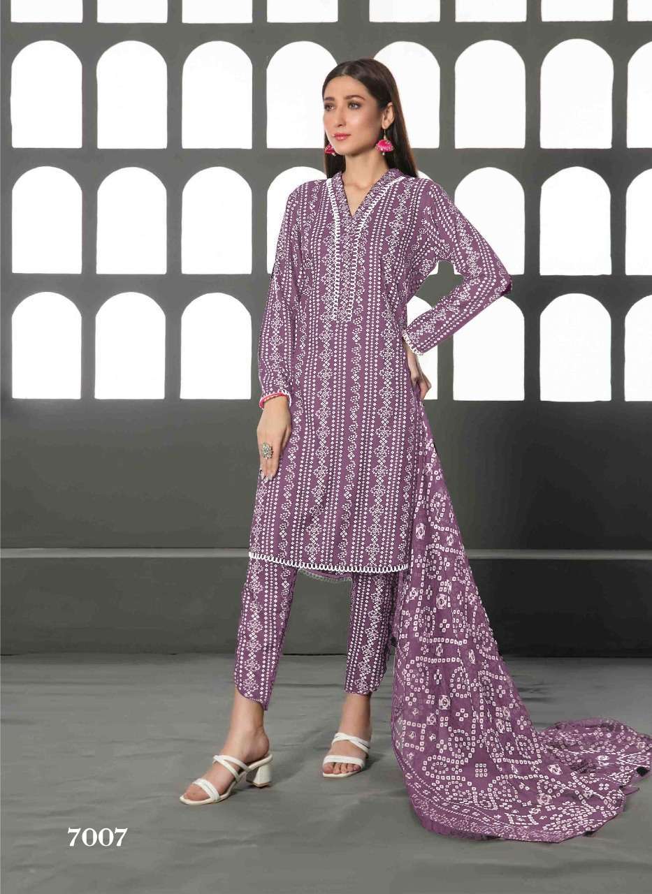 Tawakkal Fabrics LAYRA Luxury Cotton Suit On Wholesale