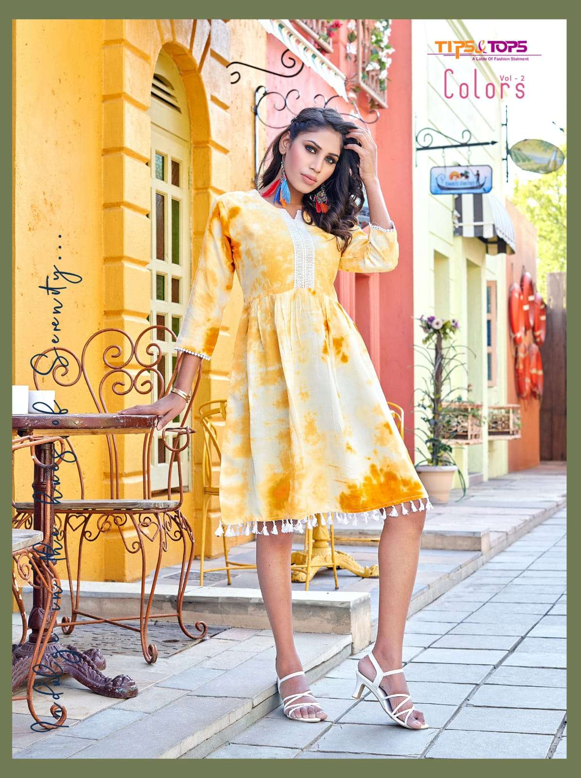 Tips & Tops Colors Vol 02 Heavy Rayon Tie Dye Fancy Western With Extraordinary Patterns On Wholesale