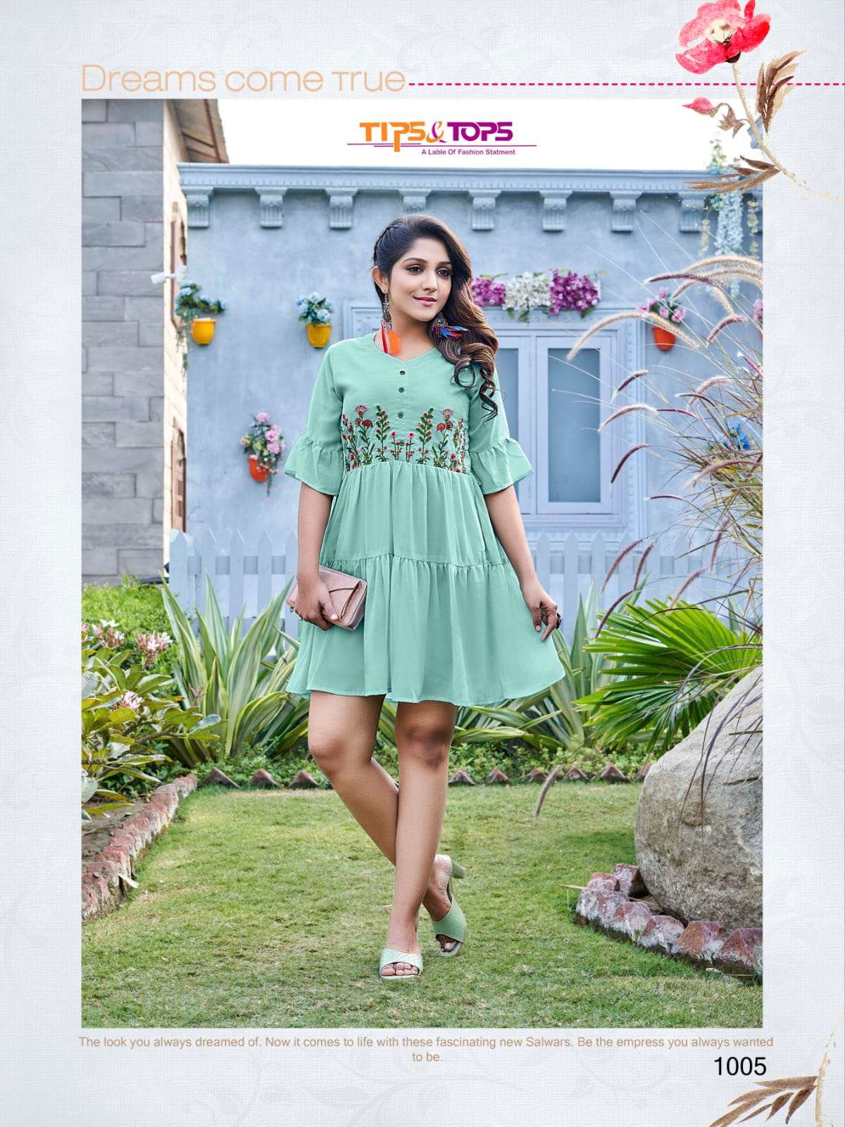 Tips & Tops Insta Girl Vol 2 Western Wear Fancy Shorties Heavy Georgette With Embroidery Work On Wholesale