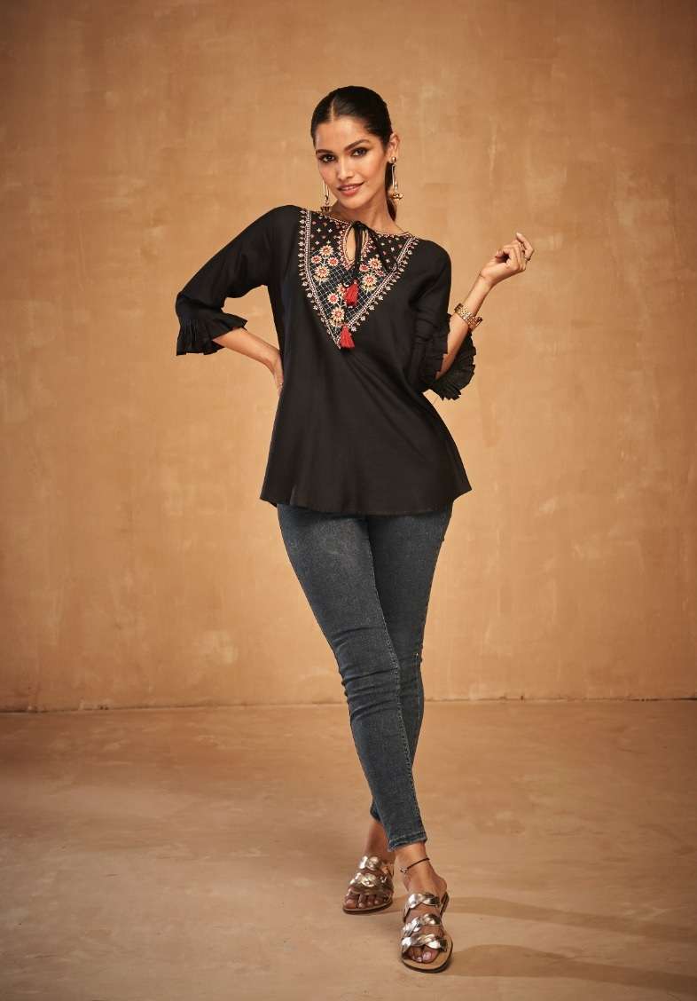 Vamika Nx Anokhi Western Ladies Top On Wholesale