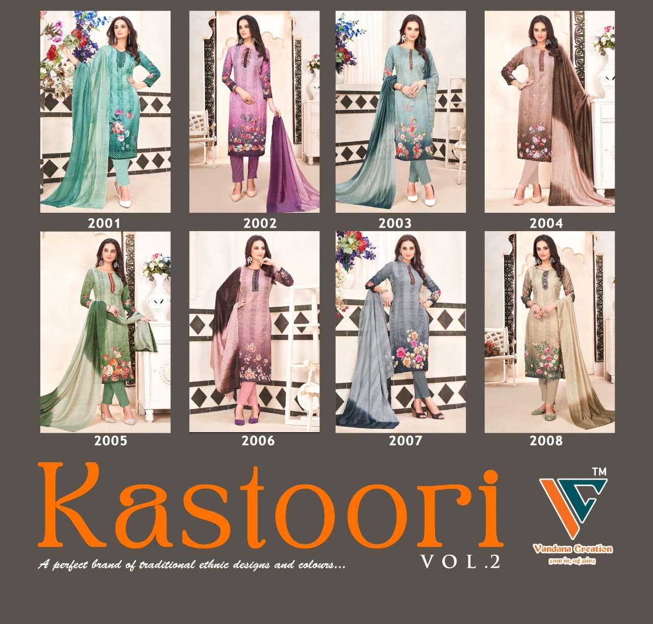 Vandana Kastoori Vol 2 Ready Made Fancy Cotton Suit Collection On Wholesale