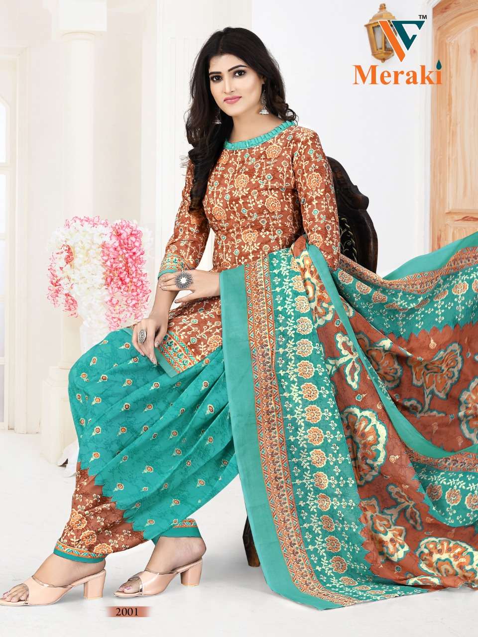 Vandana Meraki Vol 2 Ready Made Printed Cotton Suit On Wholesale 