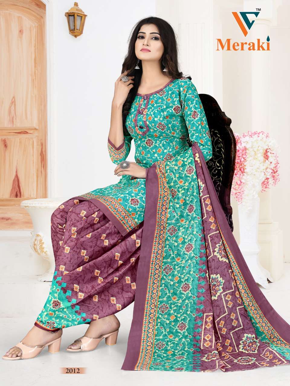 Vandana Meraki Vol 2 Ready Made Printed Cotton Suit On Wholesale 