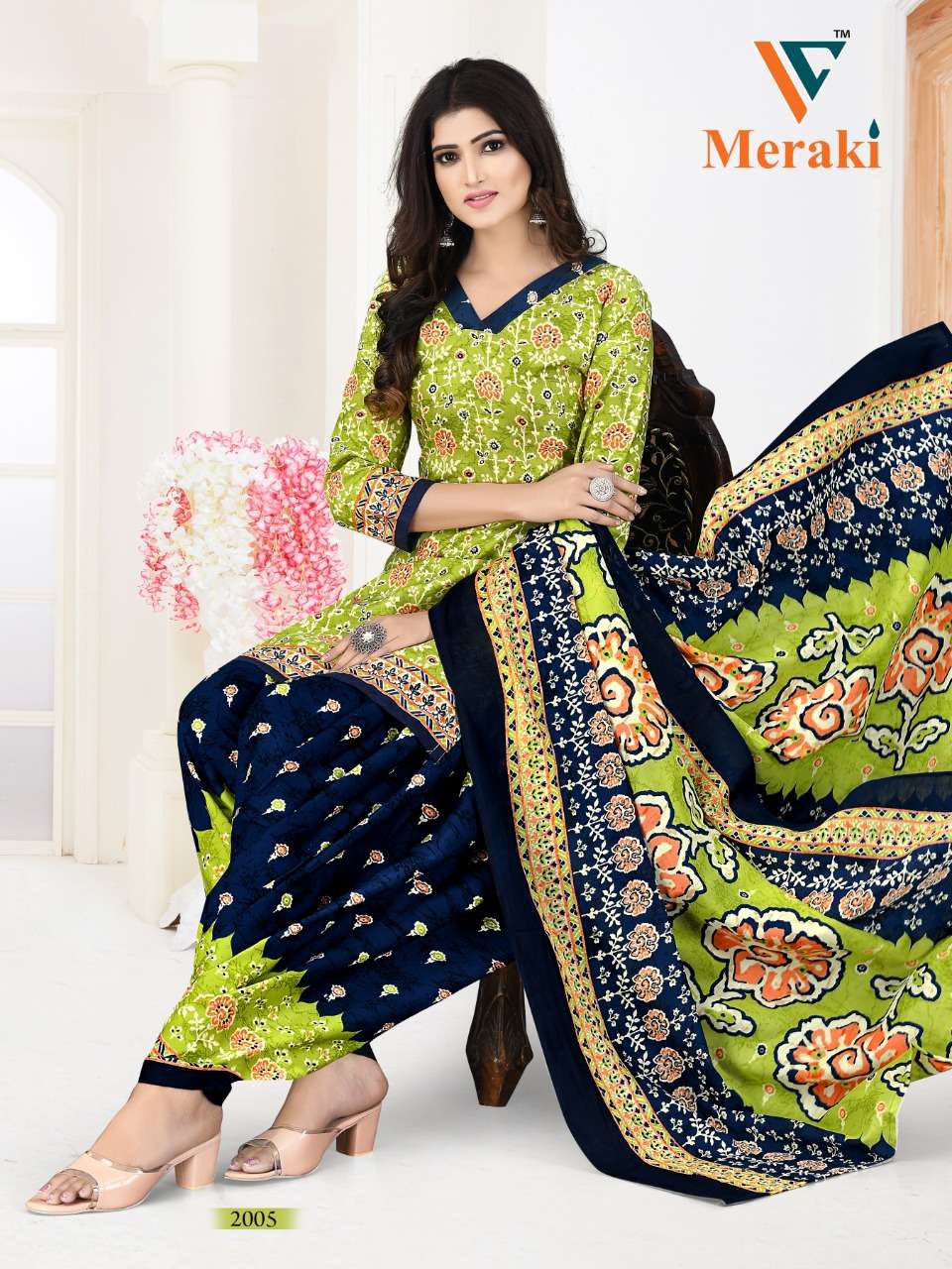 Vandana Meraki Vol 2 Ready Made Printed Cotton Suit On Wholesale 