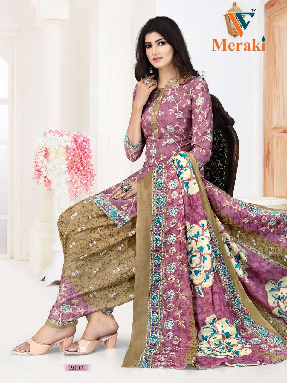 Vandana Meraki Vol 2 Ready Made Printed Cotton Suit On Wholesale 