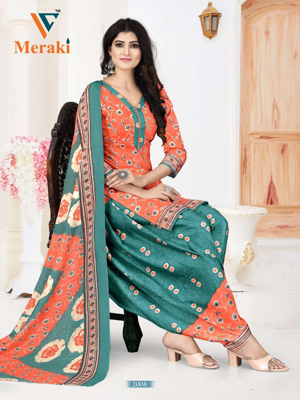 Vandana Meraki Vol 2 Ready Made Printed Cotton Suit On Wholesale 