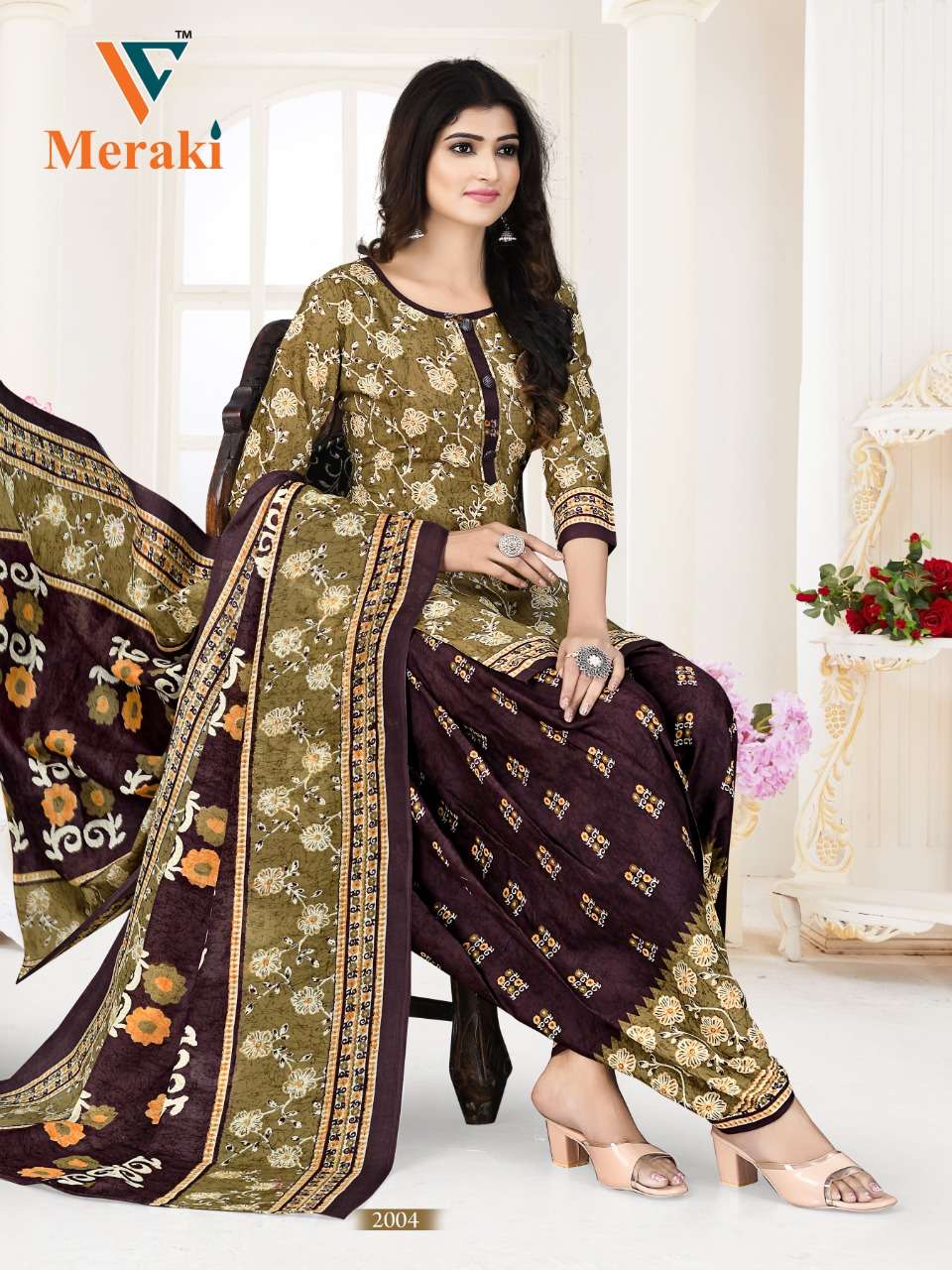 Vandana Meraki Vol 2 Ready Made Printed Cotton Suit On Wholesale 