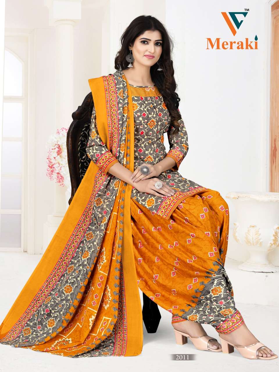 Vandana Meraki Vol 2 Ready Made Printed Cotton Suit On Wholesale 