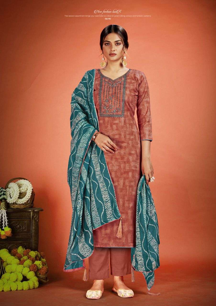 Vastu Tex Netra Vol 5 Lawn Cotton Satin Suits On Wholesale