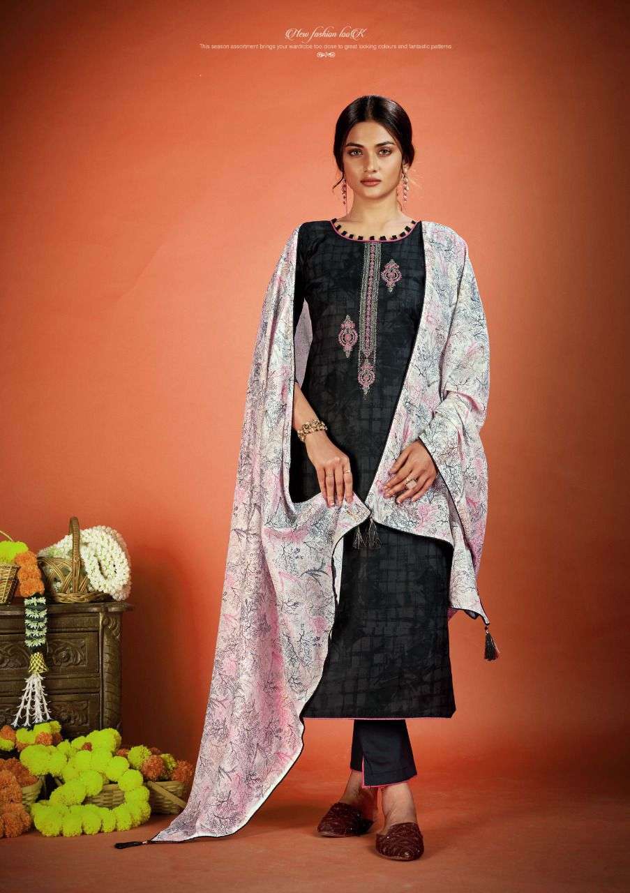 Vastu Tex Netra Vol 5 Lawn Cotton Satin Suits On Wholesale